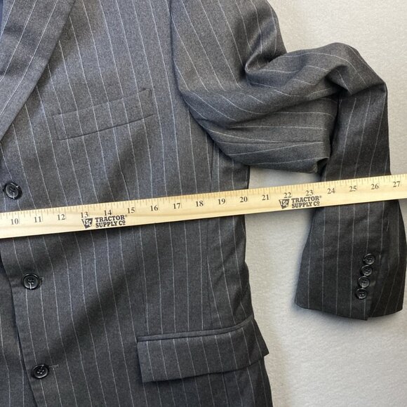 Brooks Brothers 1818 Regent Ethomas Jacket 41R Gray Striped 3 Button Italy Wool - Picture 6 of 16